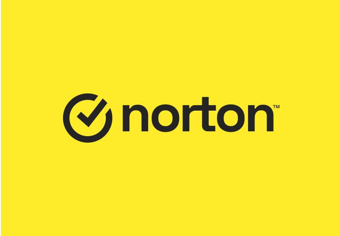 Żółte logo Norton.